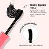 Kiss Beauty Make-up Mascara geschwungen wasserfest dicht schlank flüssige Mascara