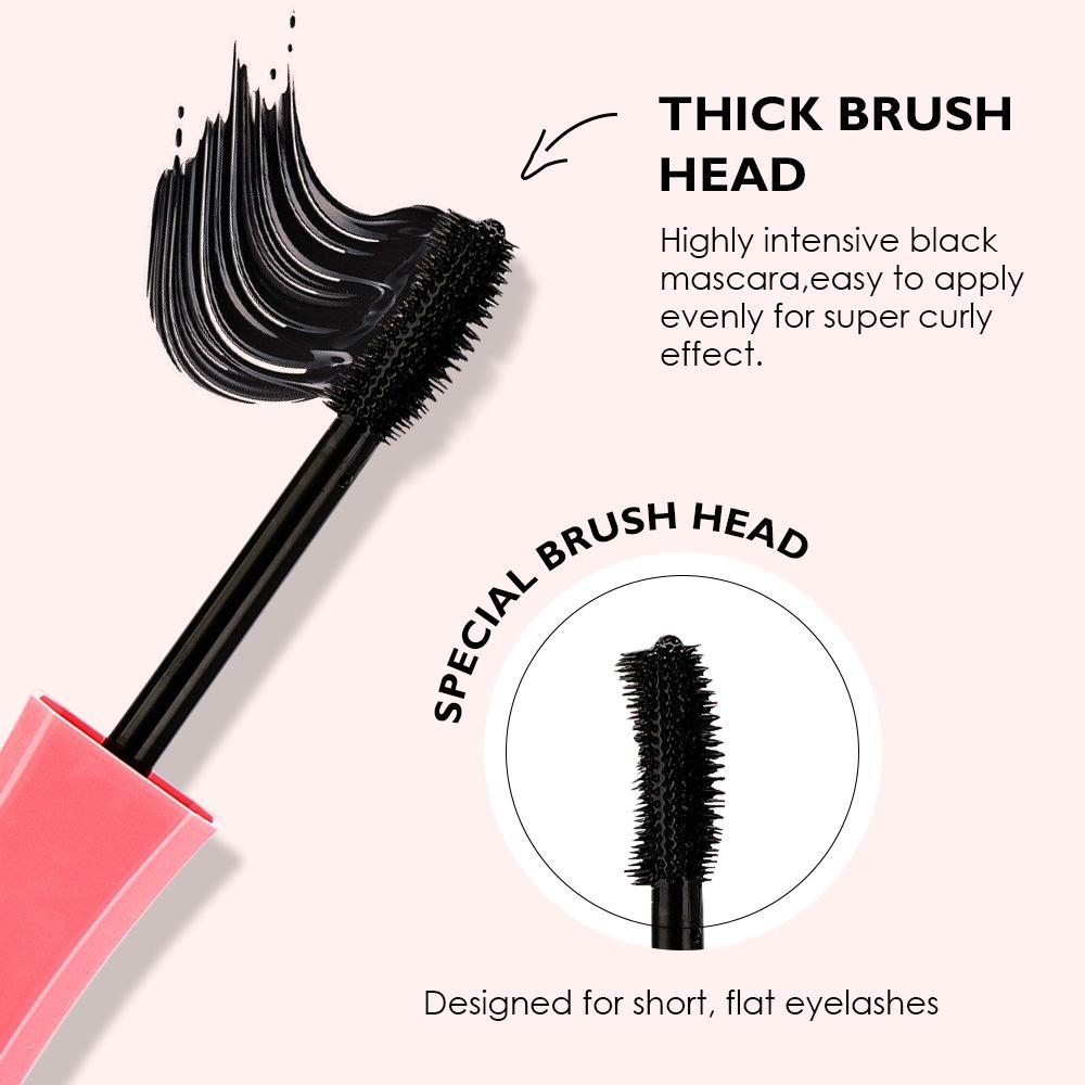 Kiss Beauty Make-up Mascara geschwungen wasserfest dicht schlank flüssige Mascara