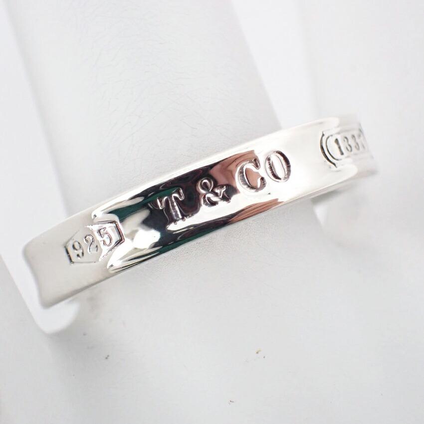 [Used] TIFFANY 925 1837 Narrow Ring / Size 12 / J45-4