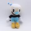 25cm Game Cuphead Plush Toy Mugman Soft Plushie Toy Anime Cartoon Stuffed Dolls Toys for Children Kids Birthday Christmas Gifts