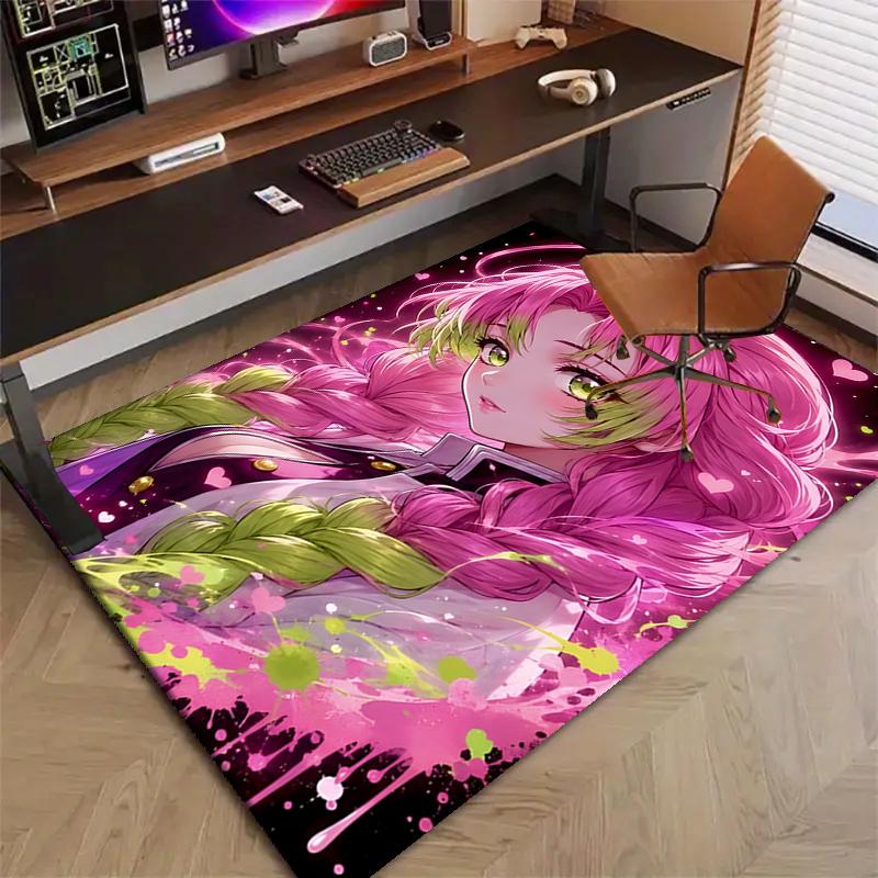 Mitsuri Kanroji1Printed Area Rug Carpet for Bedroom Living Room Home Decor Rugs Mat Non Slip Mat Rug for Bedside