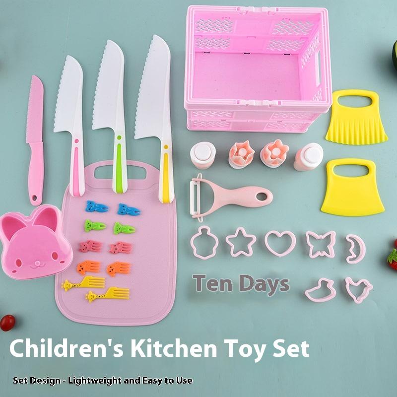 Children's Toys Safety Vegetable Cutters Children's Kitchen Toys Montessori Early Education Toy Set Baking Tools