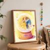 Disney oil painting BeautyandtheBeast handmade diy art painting home decoration