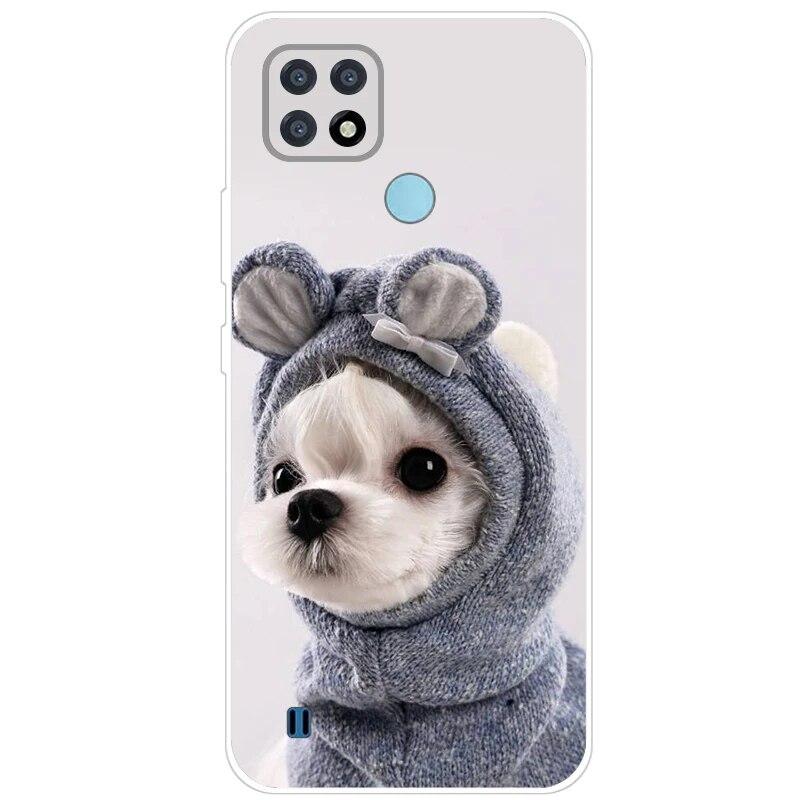 Realme C21 Hülle 6.5'' Klar Silikon Fudnas Weiche TPU Hülle Für Realmi C21 2021 Hülle C 21 Handyhüllen Rückseite RealmeC21 Bumper