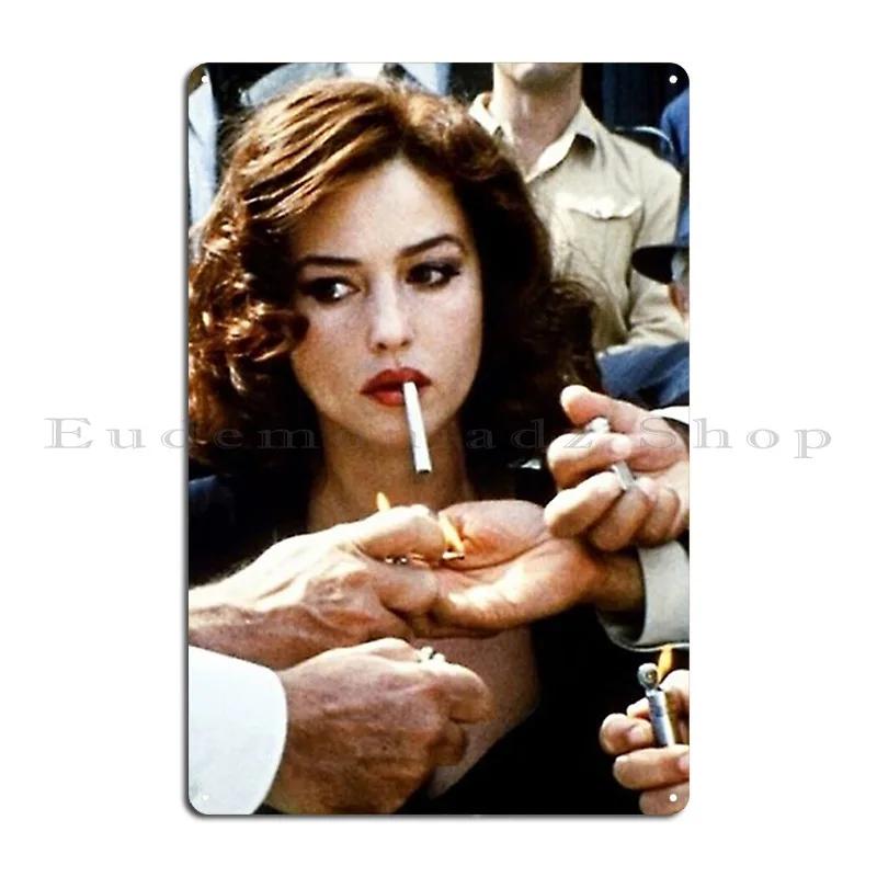 Monica Smoke Metal Plaque Poster Rusty Club Printed Club Decoration Tin Sign Poster 20x30cm(7.8x11.8inch)