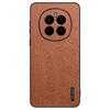 For Honor Magic7 5G Case Wood Texture PU Leather Coated PC+TPU Phone Cover