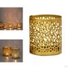 Portacandele cavo, mini candeliere decorativo da tavolo, supporto per lumini.