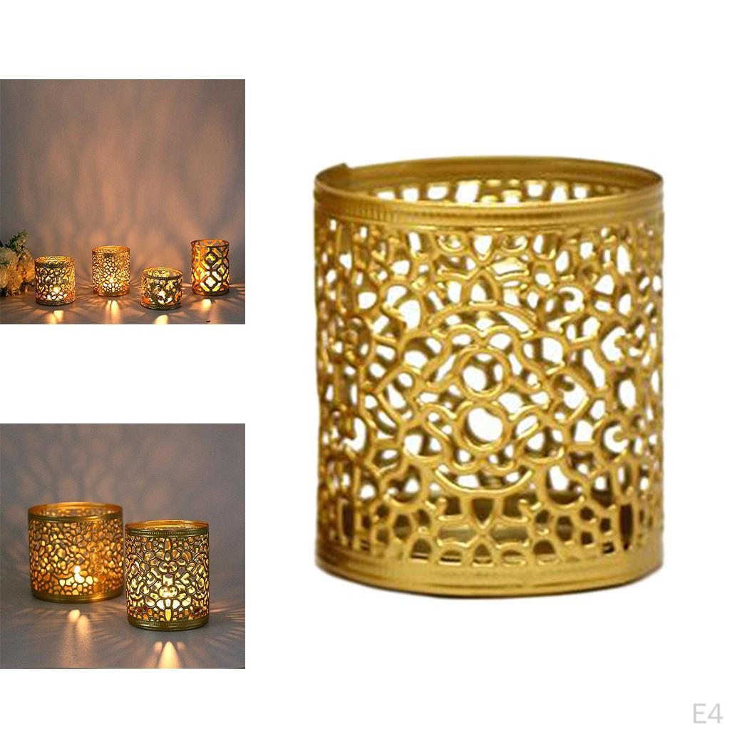 Portacandele cavo, mini candeliere decorativo da tavolo, supporto per lumini.