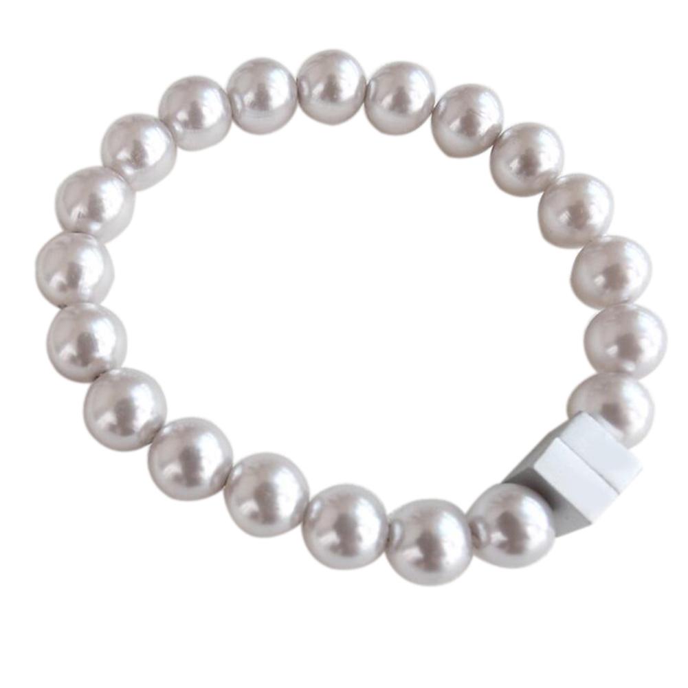 

Магнитное кольцо из искусственного жемчуга для штор серебряный серый