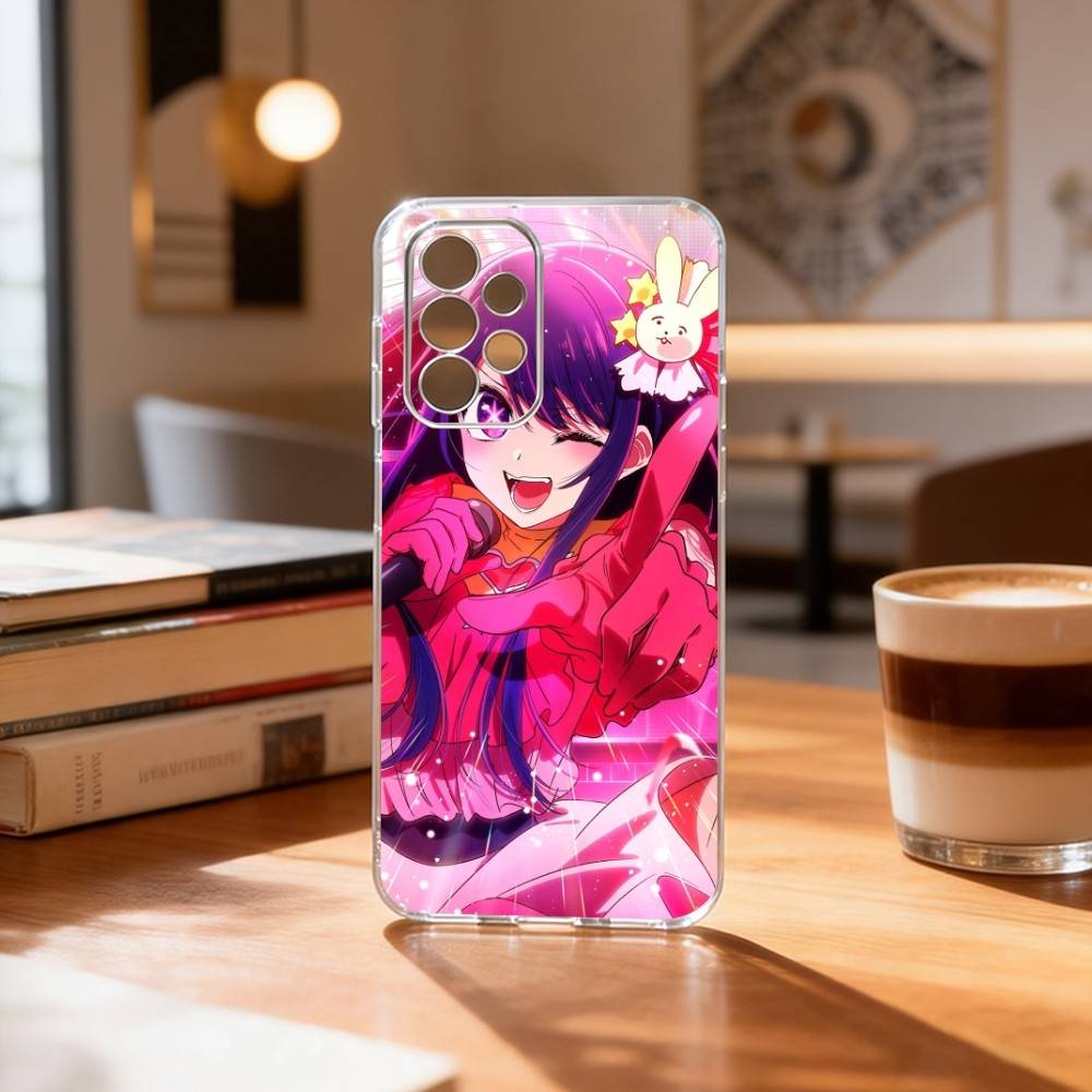 Oshi No Ko AI-Anime C-Cute  Phone Case Transparent Silicone Soft For Samsung S25,S24,S21,S22,S23,S30,Ultra,S20,Plus,Fe