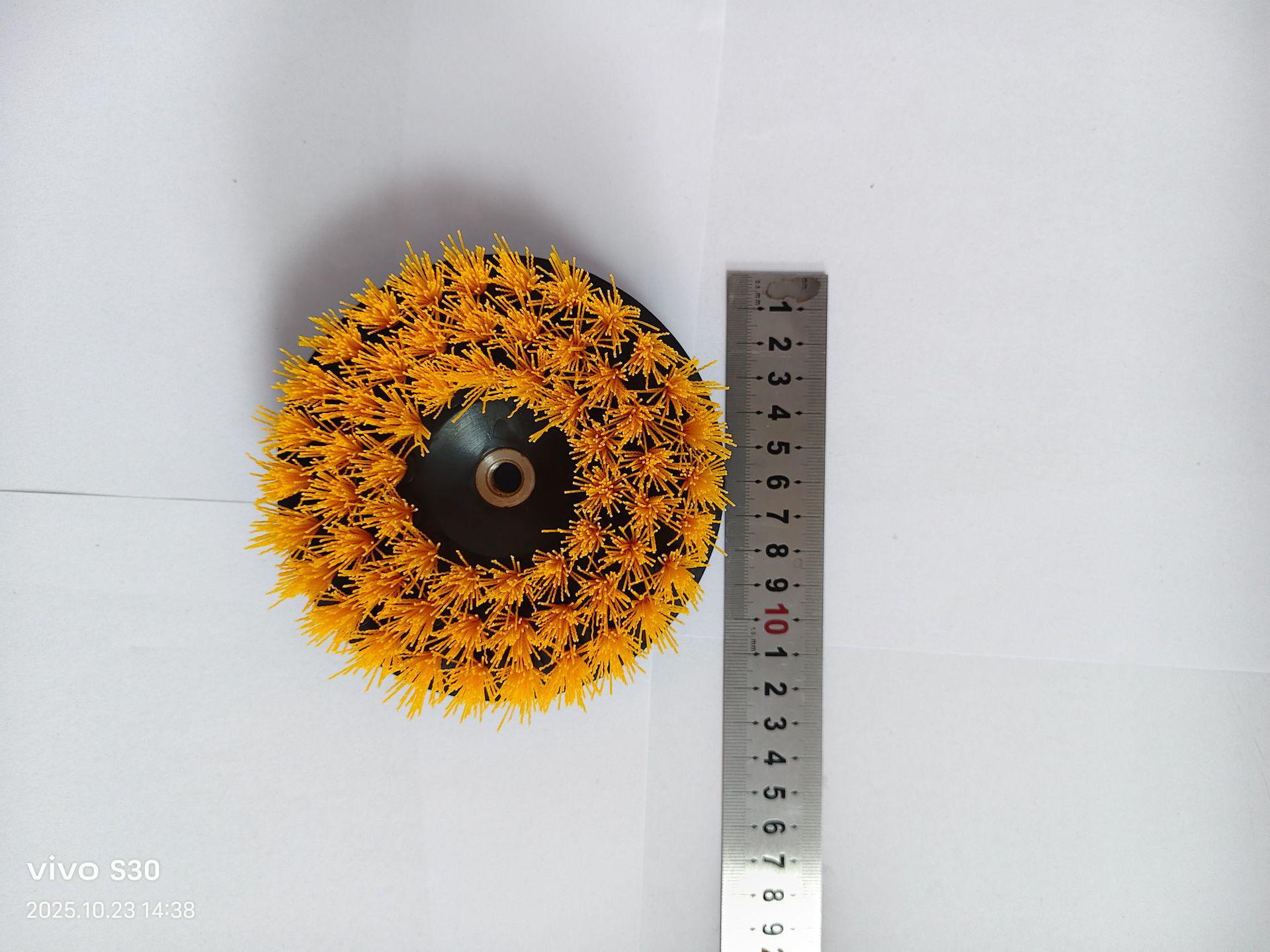 Электрическая щетка-скруббер с ПВХ щетиной высокой прочности для промышленной очистки