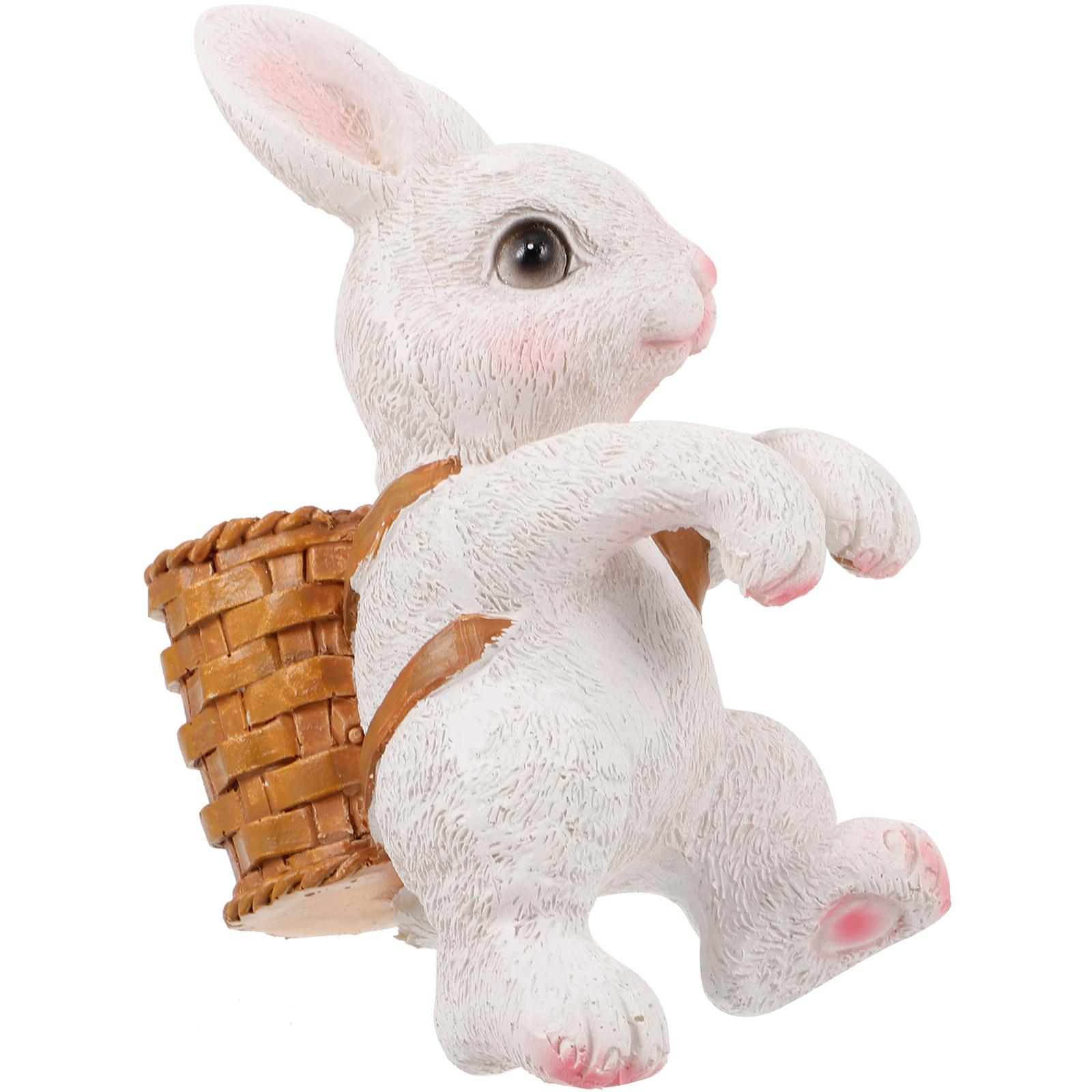 

Resin Bunny Decoration Spring Easter Figurine Decor Home Easter Party Ornament