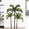 Coconut Tree Palm Tree Beach Landscape Wall Sticker Removable For Bedroom Living Room