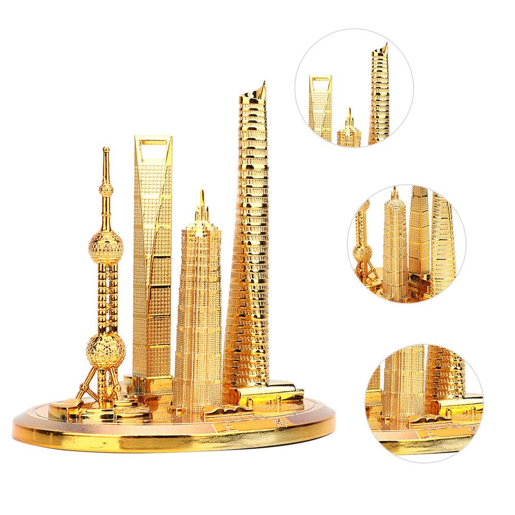 Shanghai Gebouwencollectie Model Oriental Pearl Tower Global Financial Center Souvenir(#3)