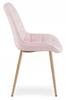 BERA Chair - Light Pink Velvet / Oak Legs X 2