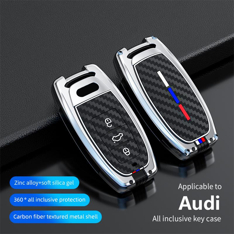 Car Key Case Cover for  A1 A3 8V A4 B8 B9 A5 A6 C7 A7 A8 Q3 Q5 Q7 S4 S6 S7 S8 R8 TT Keychain Accessories Llavero