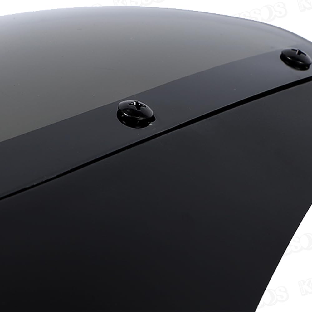 Motorcycle Cafe Racer Front Cowl Rocket Bikini (Matte Black/Smoked Glass)