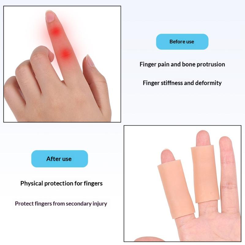 Silicone Finger Protectors 10 Pack Cut Resistant Anti-Friction Finger Guards for Paper Cutting Handcraft Repair Work Protection