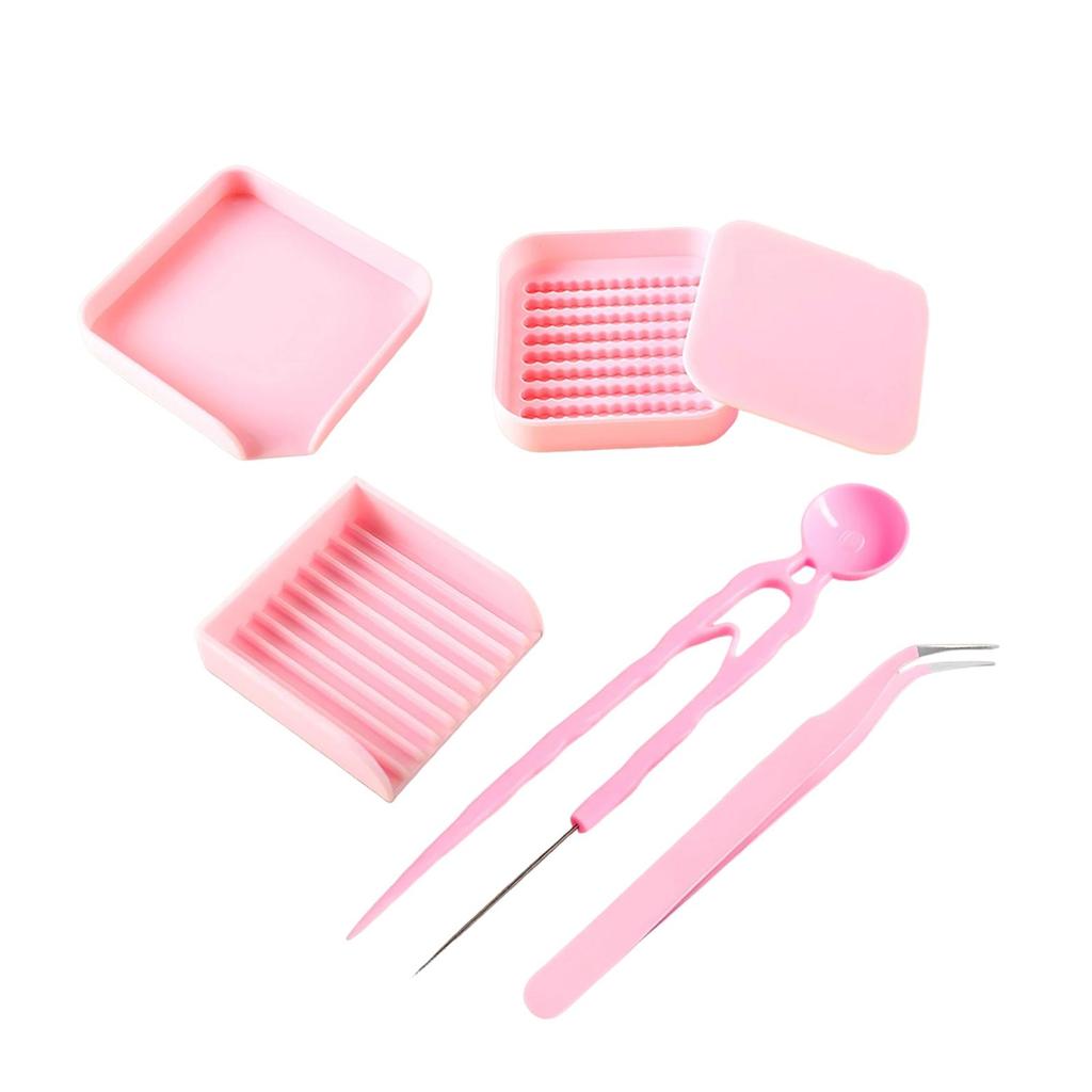 Beads Crafting Tray Kit Craft Tool Set Sturdy High Efficient Organizer for DIY Art