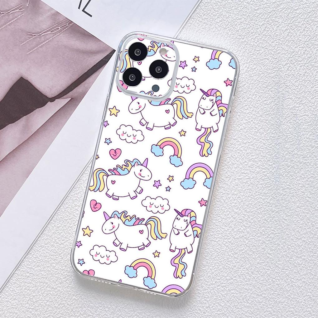 Regenbogen Einhorn Anime Cartoon Pferd Handyhülle für Motorola Moto G13 G14 G53 G54 G62 G72 G82 G84 E13 E20 G42 G32 G23 G22 Hülle