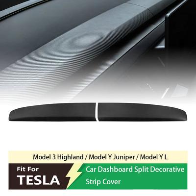 Suitable for Tesla Model 3 Highland Model Y Juniper Model Y L 2025 Front Dashboard Cover Split ABS Panel Decoration Car Interior