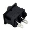10Pcs X 2 Pin On-Off 2 Terminals SPST Boat Rocker Switches DC 12V 16A Black