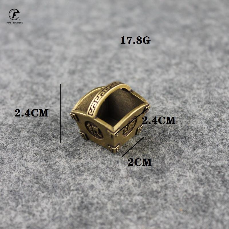 Antique Copper Mini dustpan Decorations Chinese Classical Brass Tea Pets Vintage Crafts Mini money box Home Decor Accessories