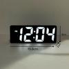 Led Mini Mirror Alarm Clock Electronic Digital Alarm Clock Digital Table Clock Room Desk Decorating Smart Small Tools Home