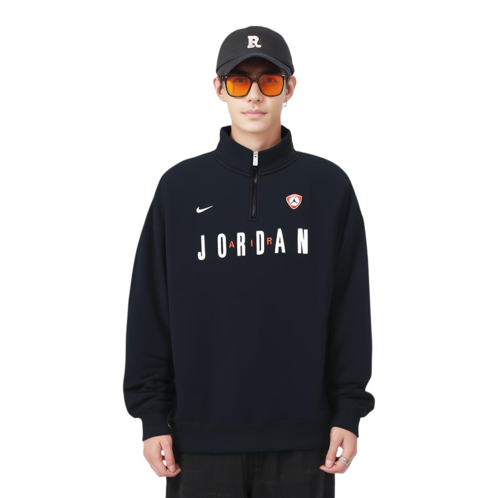 Jordan Stand Collar Pullover Drop Shoulder Long Sleeve Sweatshirt Men Sweatshirt IF1817-010