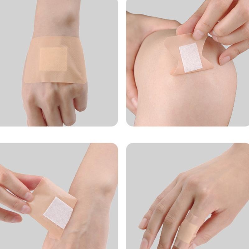 50pcs Soft Elastic Waterproof Bandages Contoured Design first aids Plaster For Sensitive Skin ResidueFree Removal