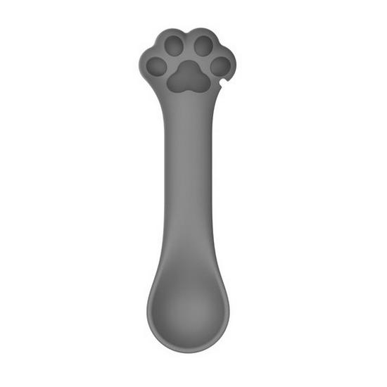 New Cat Paw Two-Way Can Opener Spoon for Cat Food and Wet Food Dark gray can spoon ako je znázornená farba