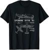 Supermarine Spitfire Mk.I Blueprint Diagram T-shirt