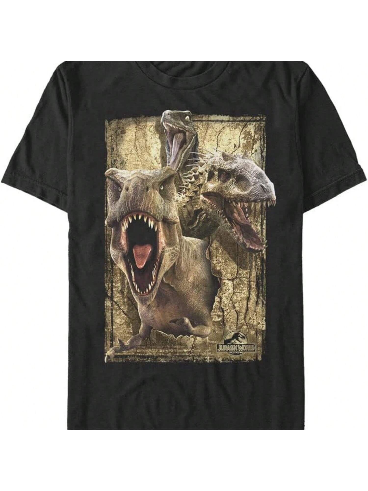 

Jurassic Parsk Big & Tall Jurassic Worlds Killer Instinct Men s Short Sleeve Tee Shirt, Black, 3X-Large Tall S