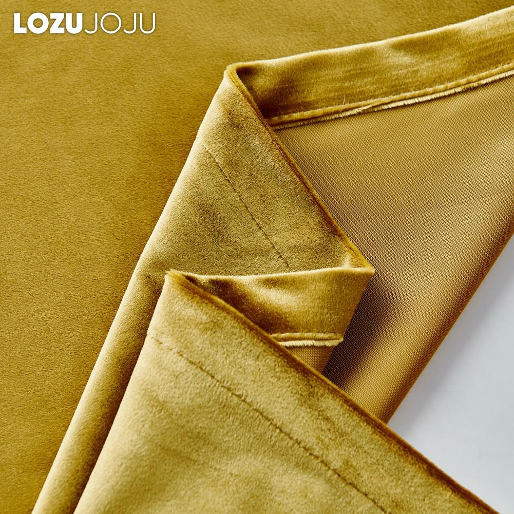 1PC LOZUJOJU 70-80% Blackout Italian Velvet Solid Color Versatile Curtains for Living Room Bedroom Home Decor