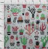 oneOone Cotton Flex Dusty Green Fabric Cactus Diy Clothing Quilting Fabric Print Fabric By Yard 40 Inch