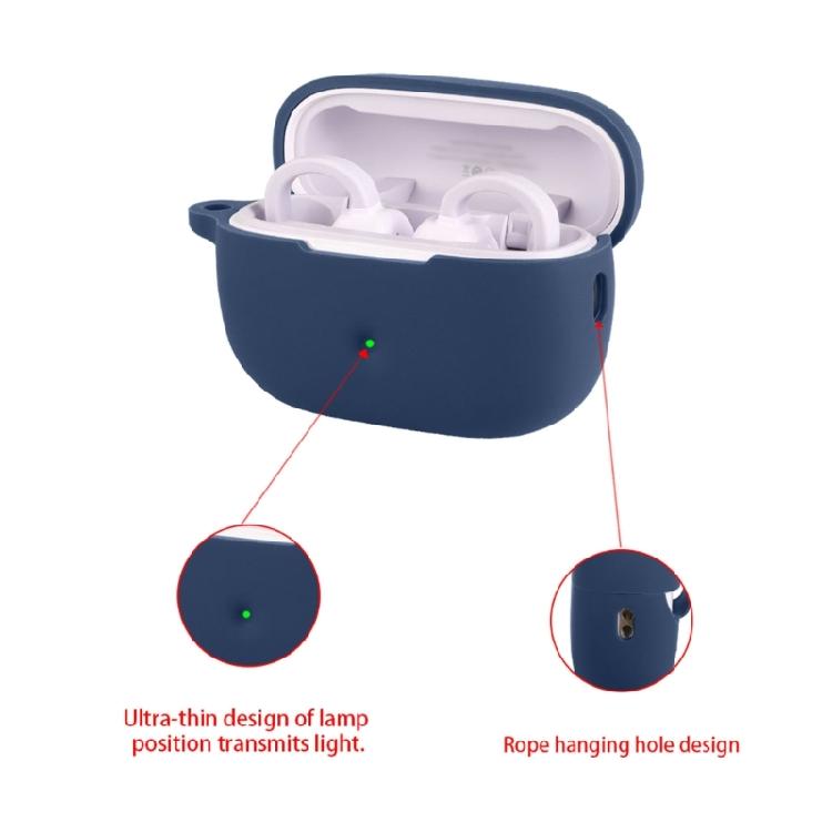 Silicone Earphone Protector Case Shock Absorption Dust Prevention for Roseselsa OWS Wireless Earclip Earphone
