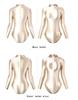 Solid Color High-Cut Rhythmic Gymnastics Leotard Ballet Dancewear - Women's Silky Luster One-Piece Swimsuit Base T-Shirt