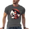 Japanese Style Fox And Cat Tshirt Plus Size Nonshrink Tshirt