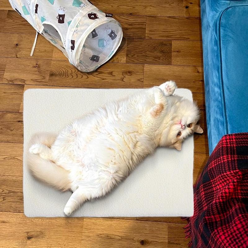 

Зимняя кошачья лежанка Нескользящее самонагревающееся одеяло для питомца Многофункциональная мягкая кошачья лежанка на молнии Многофункциональное одеяло для питомца для дома красный