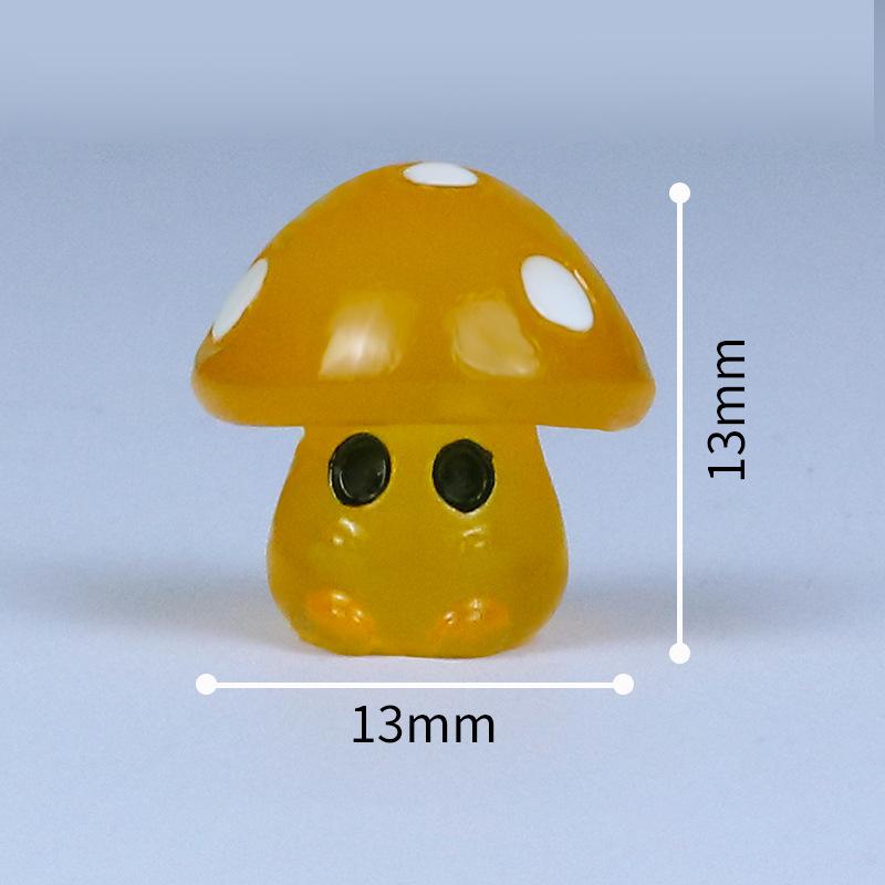 7Pcs Micro Landscape Ornaments, Luminous Mushroom Elf Figurines, Simulated Resin Handicrafts For Landscape Decoration Ornaments