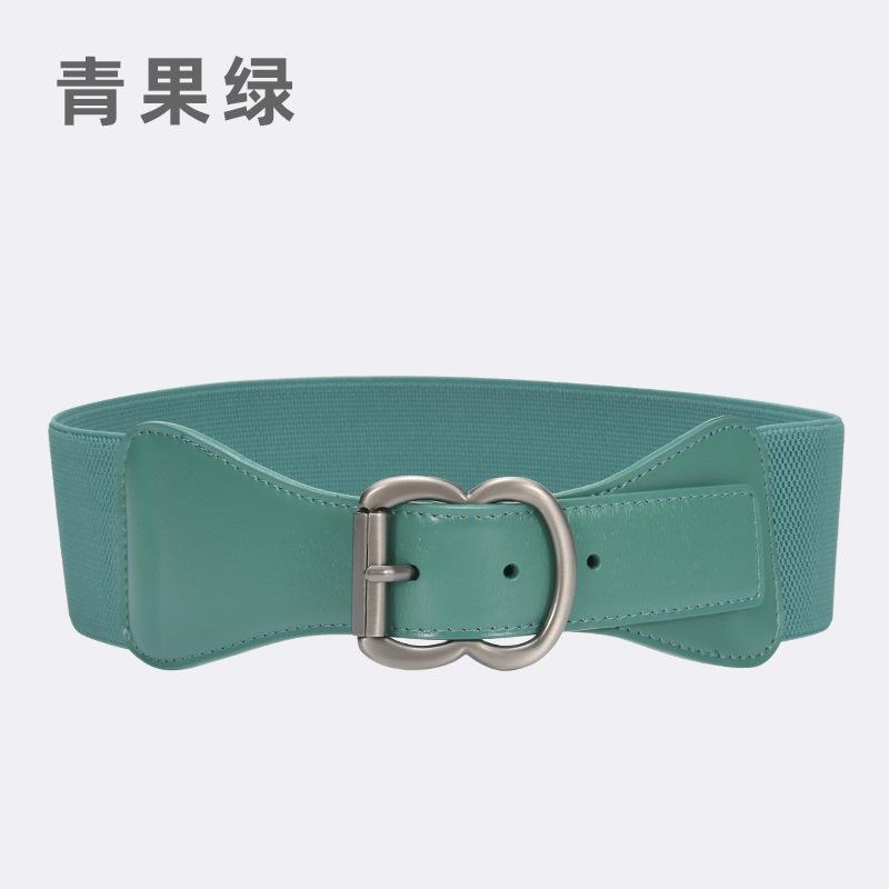 

Кожаный эластичный пояс на талии, женское украшение с юбкой, свитером, курткой, широким поясом на талии