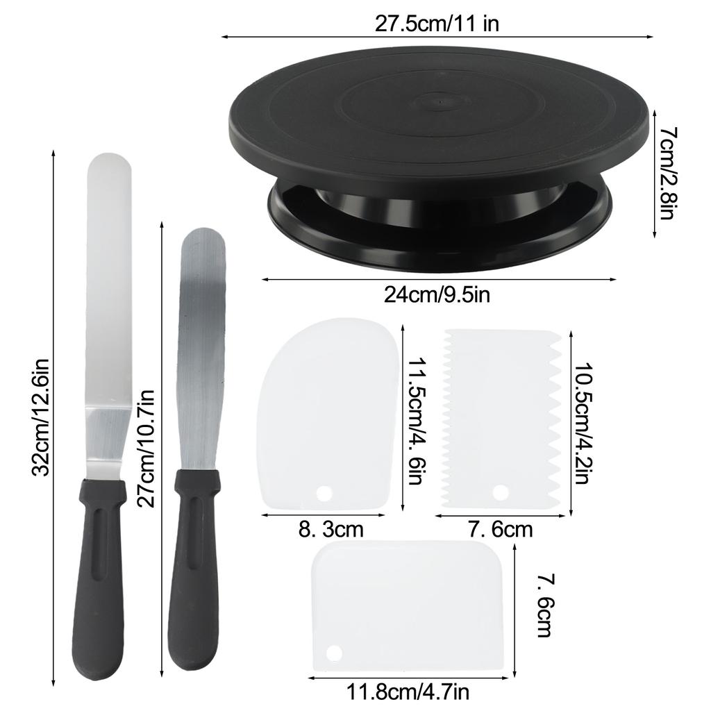 Baking Accessories Cake Decorating Kit Cake Turntable Easy To Clean