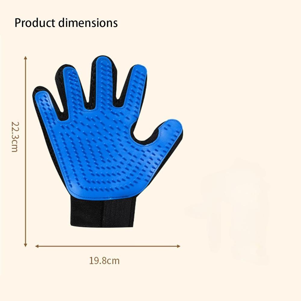 Gentle Massaging Pet Care Mitts with Hair Control for Regular Brushing Dogs Cats Coat Maintenance Pet Hair