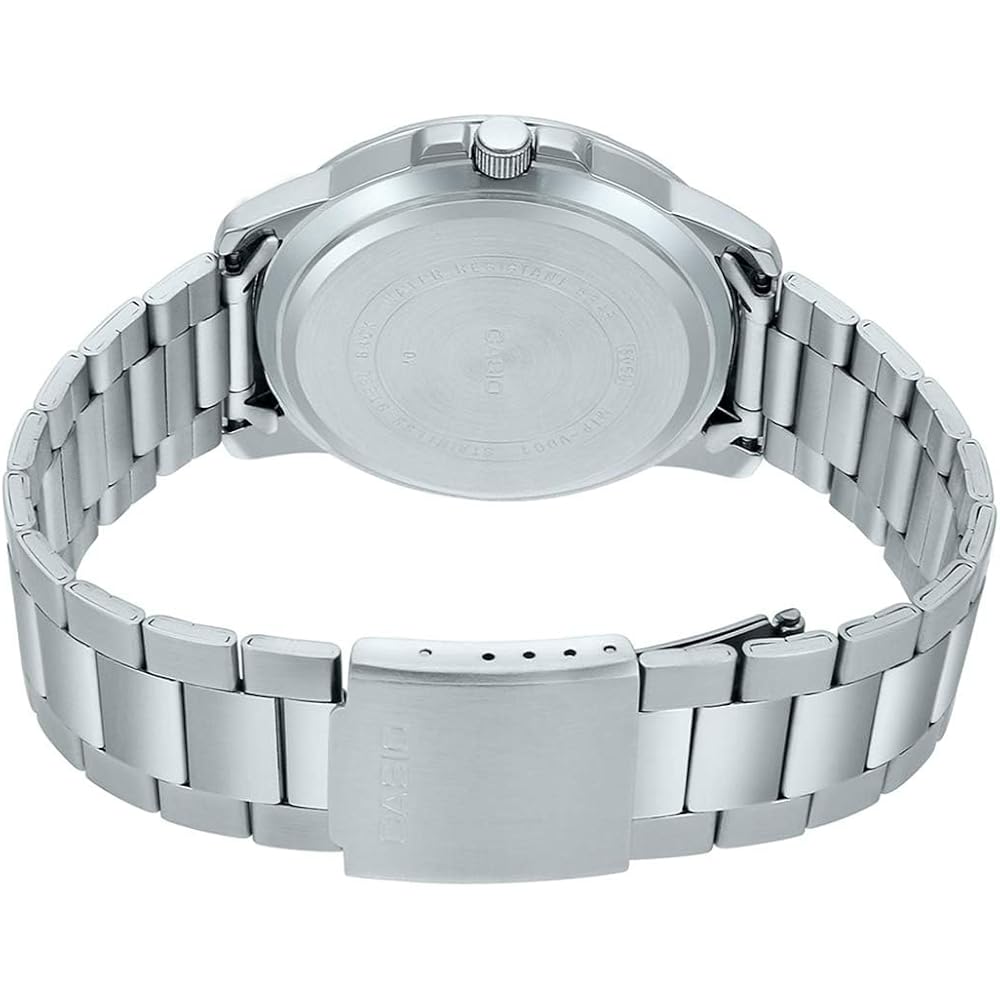 Casio MTP-VD01D-1EV Men's Enticer Stainless Steel Black Dial Casual Analog Sport Watch