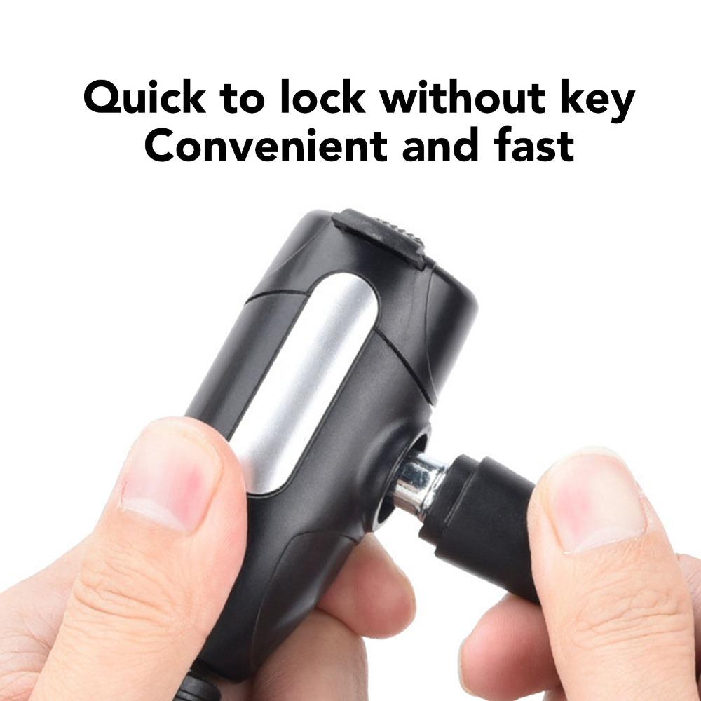 1.5 Meters Bike Lock Cable PVC,Steel Rope Bike Cable Durable Coiled Cable Lock  Scooter Locking