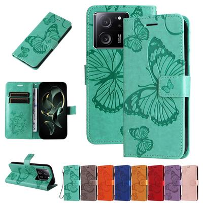 For Xiaomi Redmi A3 13C 4G 13 C 5G Embossing Butterfly Flip Leather Phone Case Redmi 12C 11A 12 10C 10A 9C POCO C65 Wallet Cards Solt Holster Bag