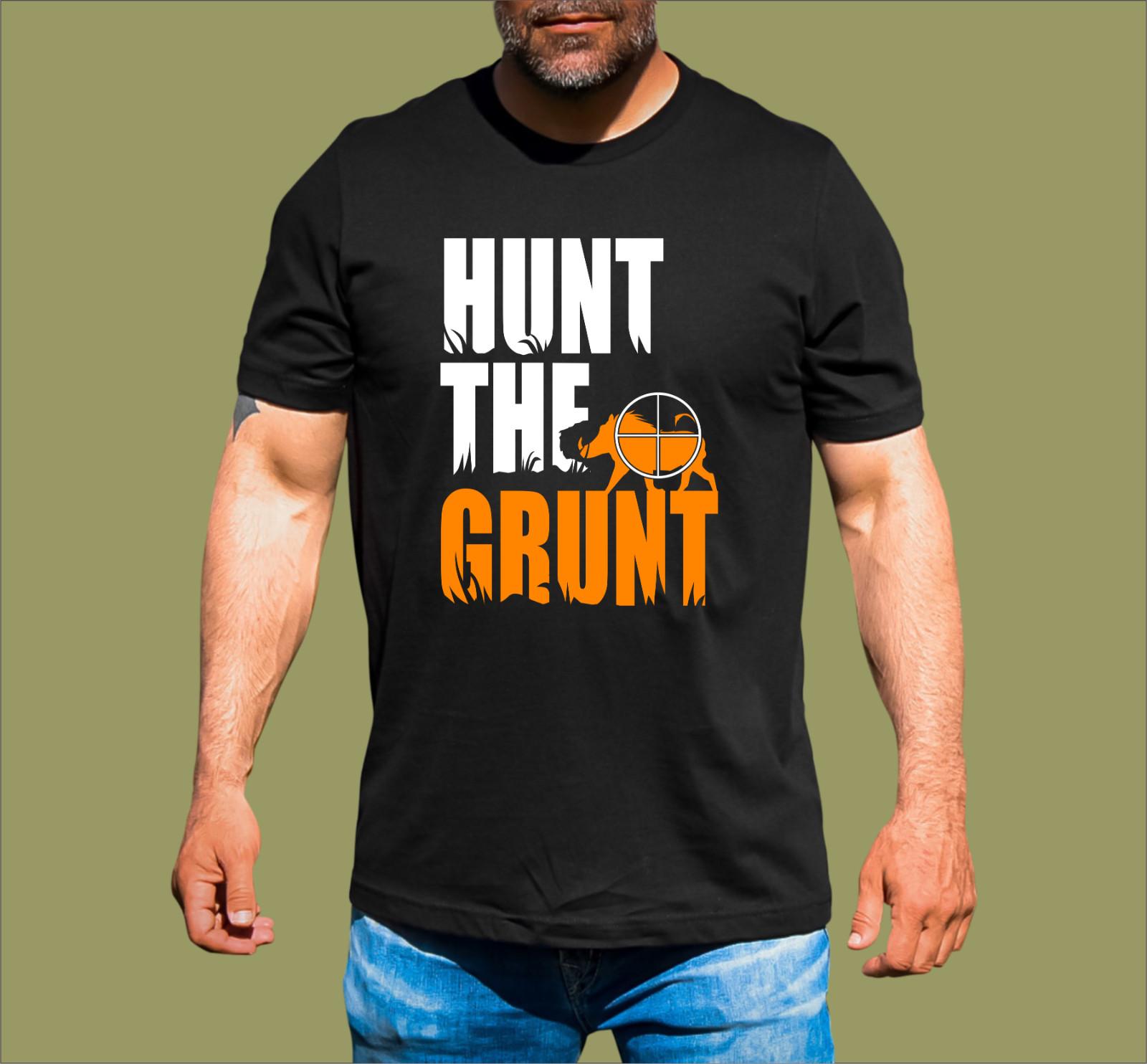 HUNT THE GRUNT PIG HUNTING T-SHIRT XXL