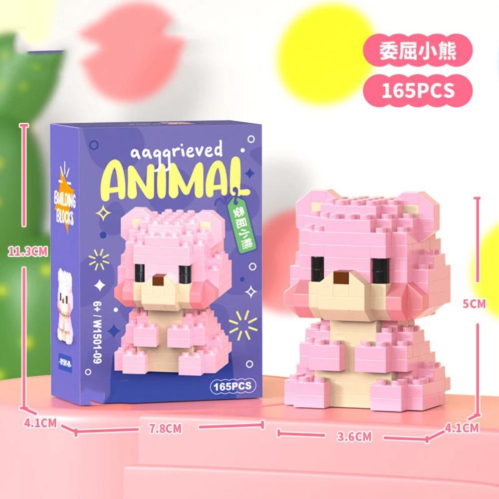 Adults Animals Micro Particle Building Blocks Toy for Children 6 to 12 Years Old Boy Birthday Gift Dog Cat Mini Bricks Girl Toys