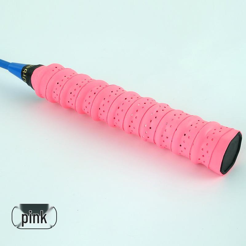 Perforiertes rutschfestes Griffband für Badminton, Tennis, Angelruten und Schleudern – Atmungsaktiver, schweißabsorbierender Griffwickel