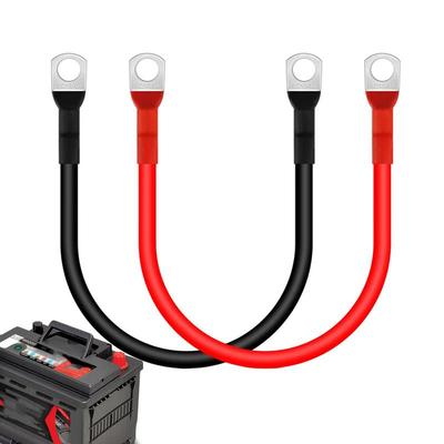 1pcs Battery Cables 5AWG Battery Connection Cable Copper Wire with Terminals for UPS Inverter Battery Series Parallel Connector